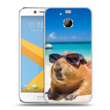 Пластиковый чехол на HTC 10 evo с принтом Капибара Пластиковый чехол на HTC 10 evo с принтом Капибара