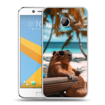 Пластиковый чехол на HTC 10 evo с принтом Капибара Пластиковый чехол на HTC 10 evo с принтом Капибара