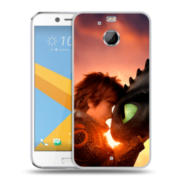 Пластиковый чехол на HTC 10 evo с принтом Как приручить дракона