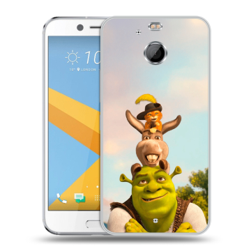 Пластиковый чехол на HTC 10 evo с принтом Шрек Shrek