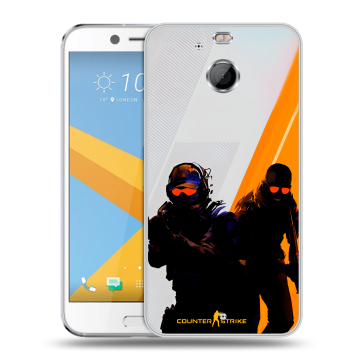 Пластиковый чехол на HTC 10 evo с принтом Контер страйк Counter strike