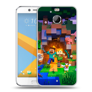 Пластиковый чехол на HTC 10 evo с принтом Майнкрафт Minecraft Пластиковый чехол на HTC 10 evo с принтом Майнкрафт Minecraft