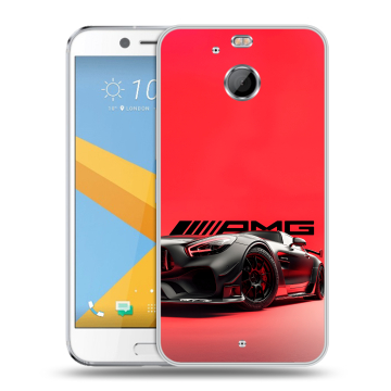 Пластиковый чехол на HTC 10 evo с принтом Мерседес Mercedes AMG