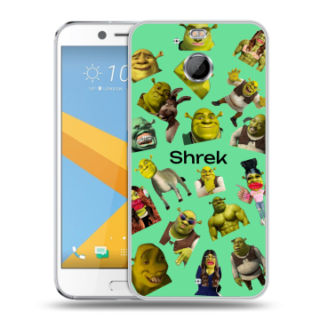 Пластиковый чехол на HTC 10 evo с принтом Шрек Shrek