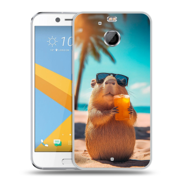 Пластиковый чехол на HTC 10 evo с принтом Капибара