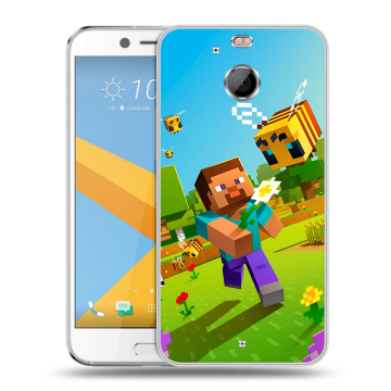 Пластиковый чехол на HTC 10 evo с принтом Майнкрафт Minecraft
