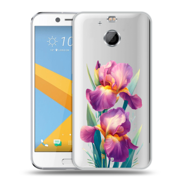 Пластиковый чехол на HTC 10 evo с принтом Цветы орхидеи