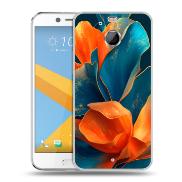 Пластиковый чехол на HTC 10 evo с принтом Цветы