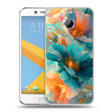 Пластиковый чехол на HTC 10 evo с принтом Цветы