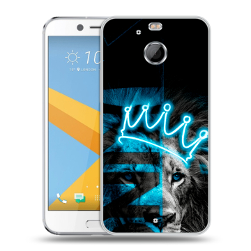 Пластиковый чехол на HTC 10 evo с принтом Король лев