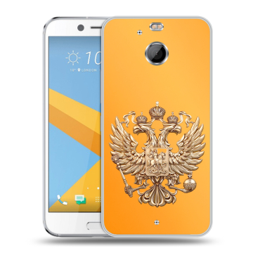 Пластиковый чехол на HTC 10 evo с принтом Герб Флаг России
