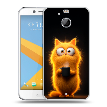Пластиковый чехол на HTC 10 evo с принтом Смешной кот Пластиковый чехол на HTC 10 evo с принтом Смешной кот