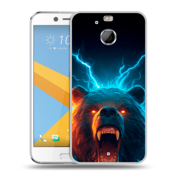 Пластиковый чехол на HTC 10 evo с принтом Медведь