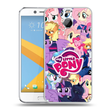 Пластиковый чехол на HTC 10 evo с принтом My little pony Дружба чудо