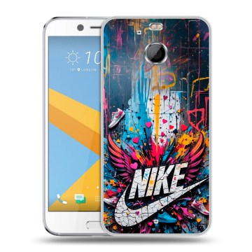 Пластиковый чехол на HTC 10 evo с принтом Nike Найк