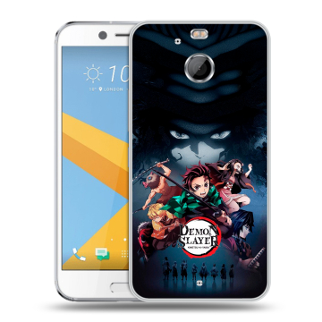 Пластиковый чехол на HTC 10 evo с принтом Demon Slayer Клинок рассекающий демонов