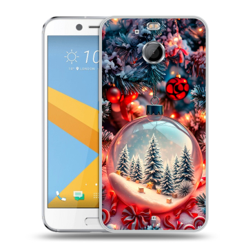 Пластиковый чехол на HTC 10 evo с принтом Новый год