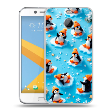 Пластиковый чехол на HTC 10 evo с принтом Новый год