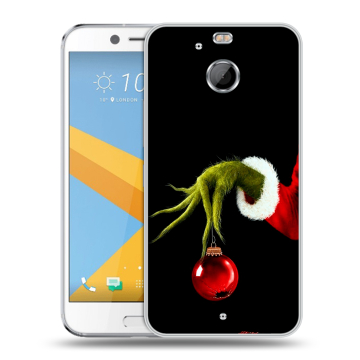 Пластиковый чехол на HTC 10 evo с принтом Новый год Гринч