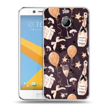 Пластиковый чехол на HTC 10 evo с принтом Новый год