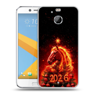 Пластиковый чехол на HTC 10 evo с принтом Новый год