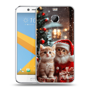 Пластиковый чехол на HTC 10 evo с принтом Новый год
