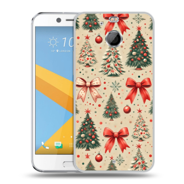 Пластиковый чехол на HTC 10 evo с принтом Новый год