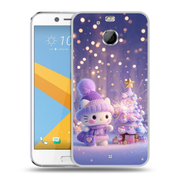 Пластиковый чехол на HTC 10 evo с принтом Новый год