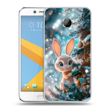 Пластиковый чехол на HTC 10 evo с принтом Новый год