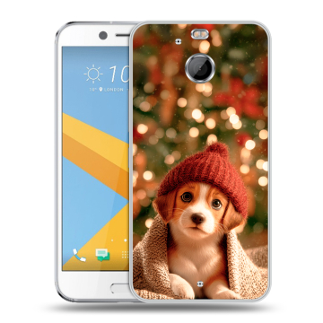 Пластиковый чехол на HTC 10 evo с принтом Новый год