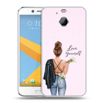 Пластиковый чехол на HTC 10 evo с принтом женский Пластиковый чехол на HTC 10 evo с принтом женский