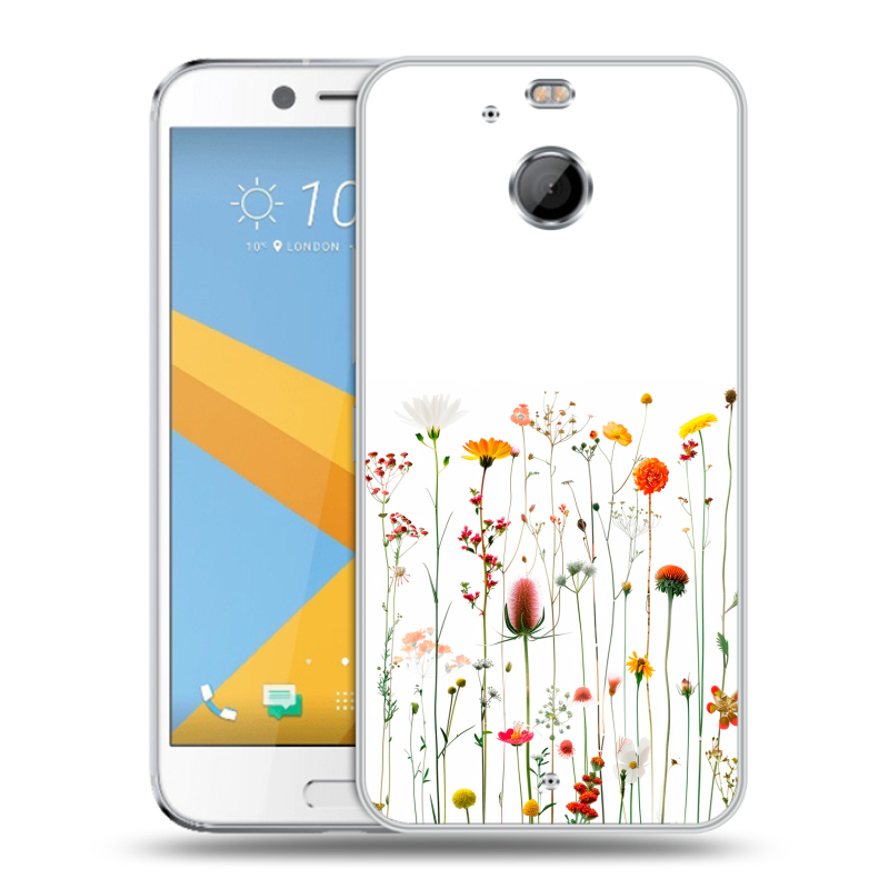 Пластиковый чехол на HTC 10 evo с принтом цветы Пластиковый чехол на HTC 10 evo с принтом цветы