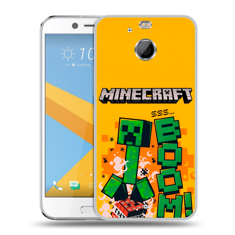 Пластиковый чехол на HTC 10 evo с принтом Майнкрафт Minecraft Пластиковый чехол на HTC 10 evo с принтом Майнкрафт Minecraft