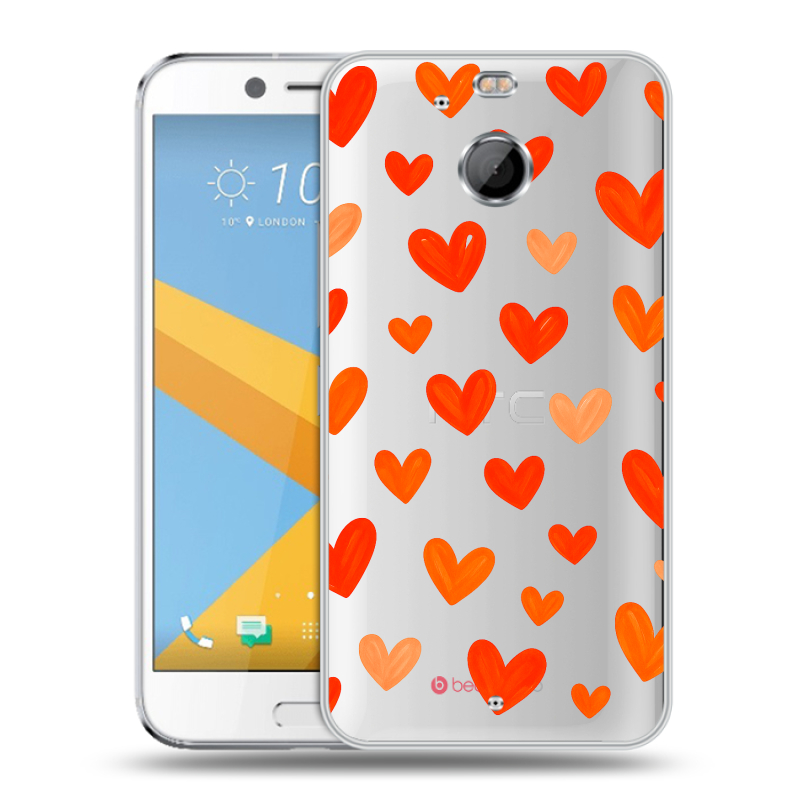 Пластиковый чехол на HTC 10 evo с принтом Сердечки Пластиковый чехол на HTC 10 evo с принтом Сердечки