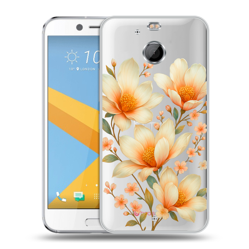 Пластиковый чехол на HTC 10 evo с принтом Цветы Пластиковый чехол на HTC 10 evo с принтом Цветы