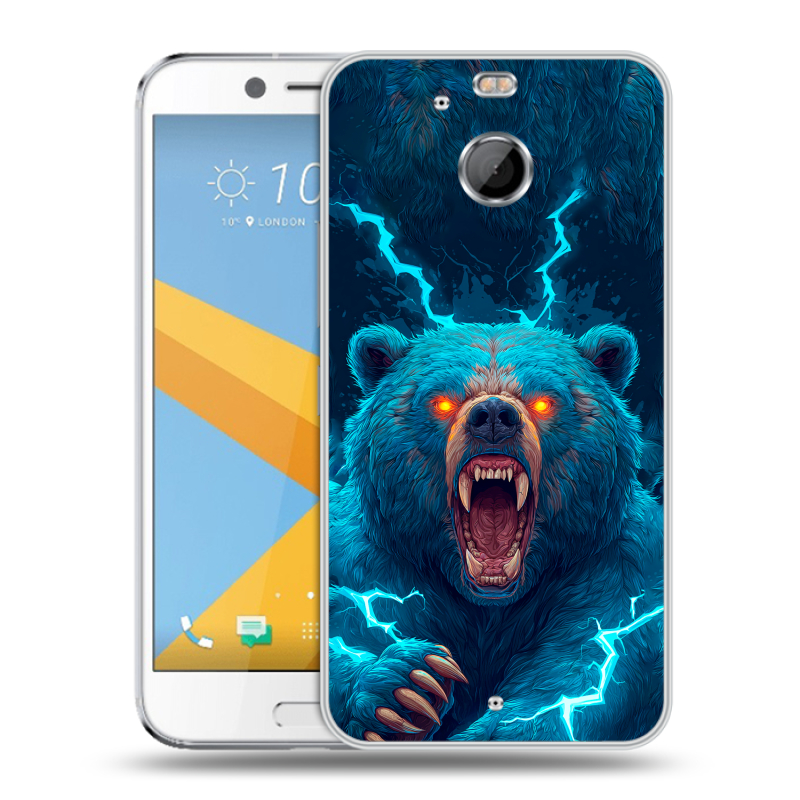 Пластиковый чехол на HTC 10 evo с принтом Медведь Пластиковый чехол на HTC 10 evo с принтом Медведь