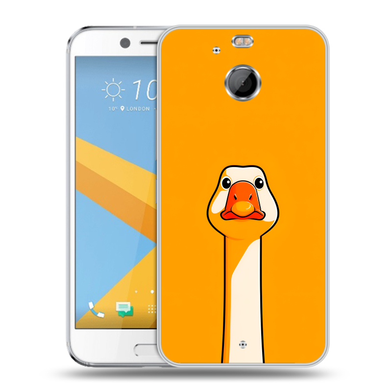 Пластиковый чехол на HTC 10 evo с принтом Смешная утка Пластиковый чехол на HTC 10 evo с принтом Смешная утка