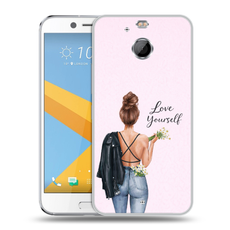 Пластиковый чехол на HTC 10 evo с принтом женский Пластиковый чехол на HTC 10 evo с принтом женский