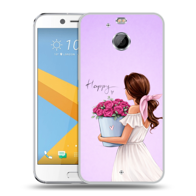 Пластиковый чехол на HTC 10 evo с принтом женский Пластиковый чехол на HTC 10 evo с принтом женский