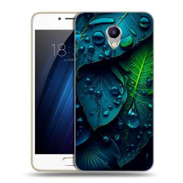 Силиконовый чехол на Meizu M5 Note с принтом Листья Силиконовый чехол на Meizu M5 Note с принтом Листья