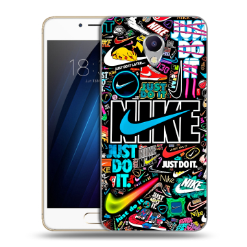 Силиконовый чехол на Meizu M5 Note с принтом найк nike черный Силиконовый чехол на Meizu M5 Note с принтом найк nike черный