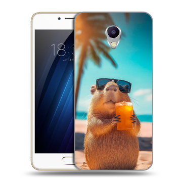 Силиконовый чехол на Meizu M5 Note с принтом Капибара Силиконовый чехол на Meizu M5 Note с принтом Капибара