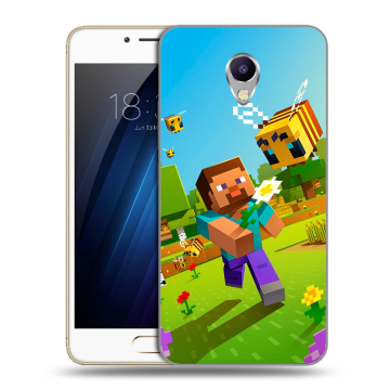 Силиконовый чехол на Meizu M5 Note с принтом Майнкрафт Minecraft Силиконовый чехол на Meizu M5 Note с принтом Майнкрафт Minecraft