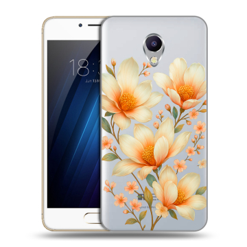 Силиконовый чехол на Meizu M5 Note с принтом Цветы Силиконовый чехол на Meizu M5 Note с принтом Цветы