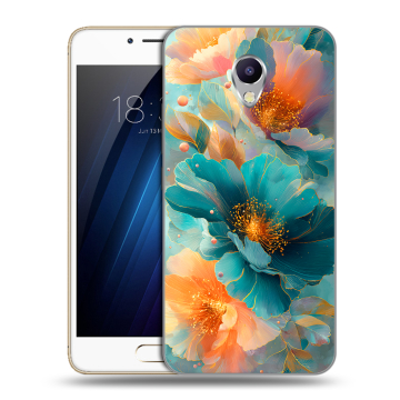 Силиконовый чехол на Meizu M5 Note с принтом Цветы Силиконовый чехол на Meizu M5 Note с принтом Цветы