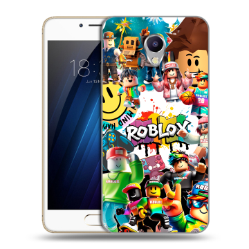 Силиконовый чехол на Meizu M5 Note с принтом Roblox Роблокс Силиконовый чехол на Meizu M5 Note с принтом Roblox Роблокс