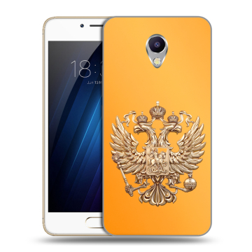 Силиконовый чехол на Meizu M5 Note с принтом Герб Флаг России Силиконовый чехол на Meizu M5 Note с принтом Герб Флаг России