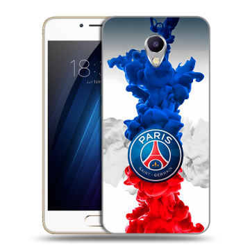 Силиконовый чехол на Meizu M5 Note с принтом PSG ПСЖ Силиконовый чехол на Meizu M5 Note с принтом PSG ПСЖ