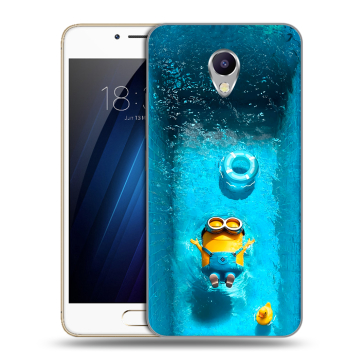 Силиконовый чехол на Meizu M5 Note с принтом Миньоны Силиконовый чехол на Meizu M5 Note с принтом Миньоны