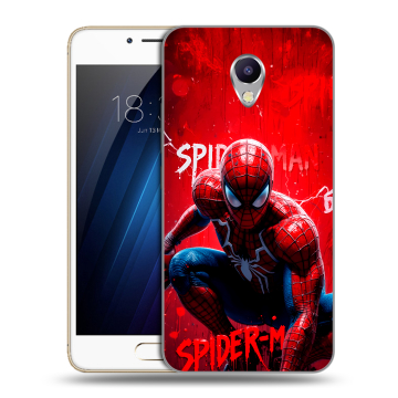 Силиконовый чехол на Meizu M5 Note с принтом Spiderman Человек паук Силиконовый чехол на Meizu M5 Note с принтом Spiderman Человек паук